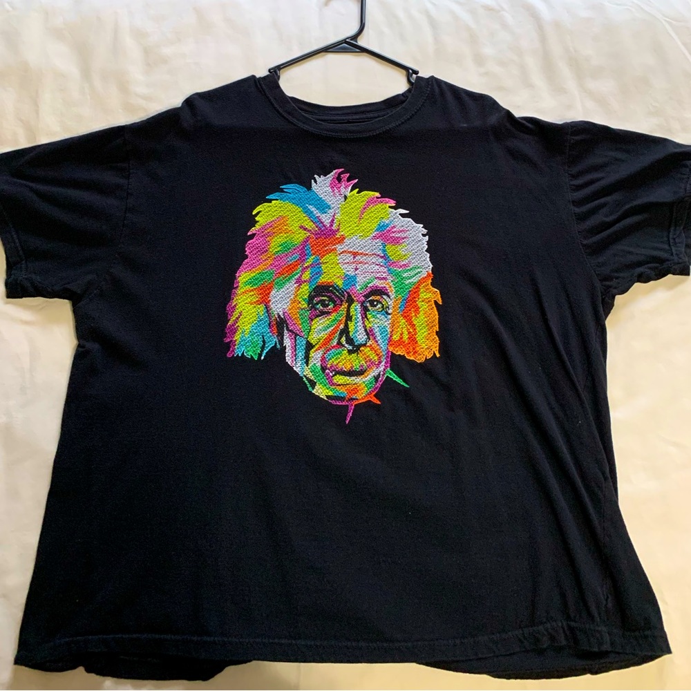 Rainbow Albert Einstein Men’s Large short sleeve tee/ 2XL/ In great condition